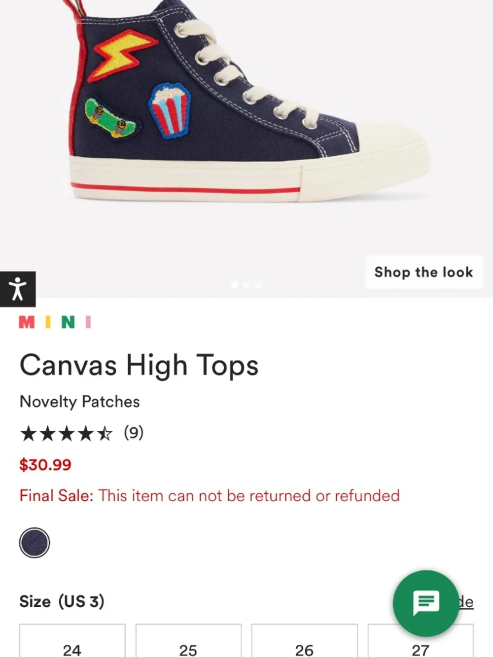 BRAND NEW MINI BODEN HIGH TOPS Size 3